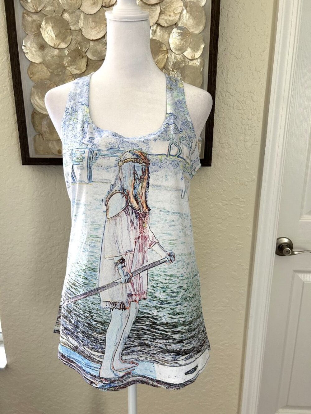 Ethereal Graphic Racerback Tank Top